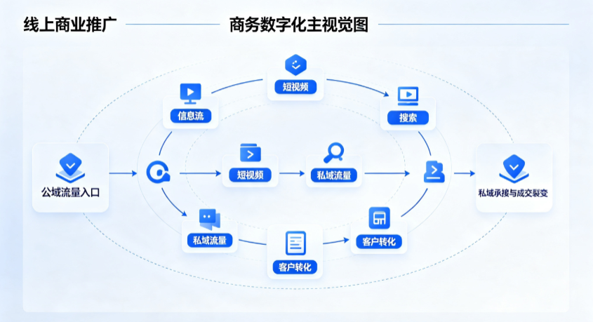 周口线上商业推广怎么做？全域流量闭环搭建与低成本转化实战指南